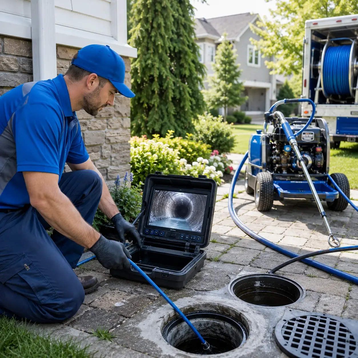 Outdoor drain cleaning professionals serving Mullica Hill, NJ