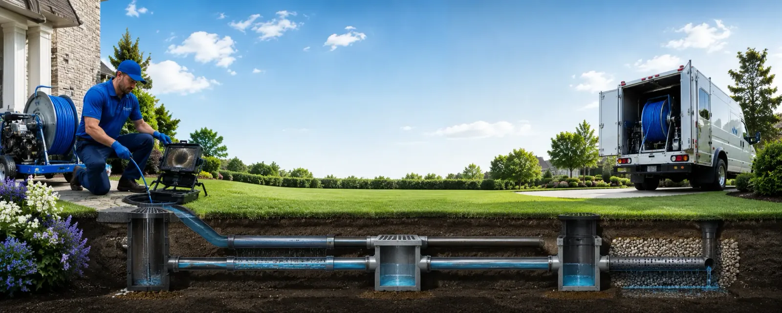 Outdoor drain cleaning information for Mullica Hill, NJ